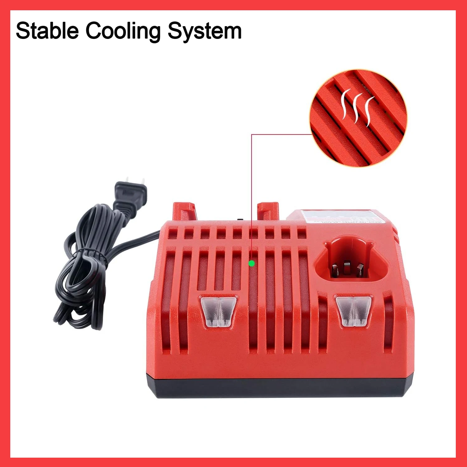 Carregador de bateria 100v-240v para milwaukee m18 bateria ue au reino unido eua plug carregador para milwaukee 18v ferramentas elétricas sem fio