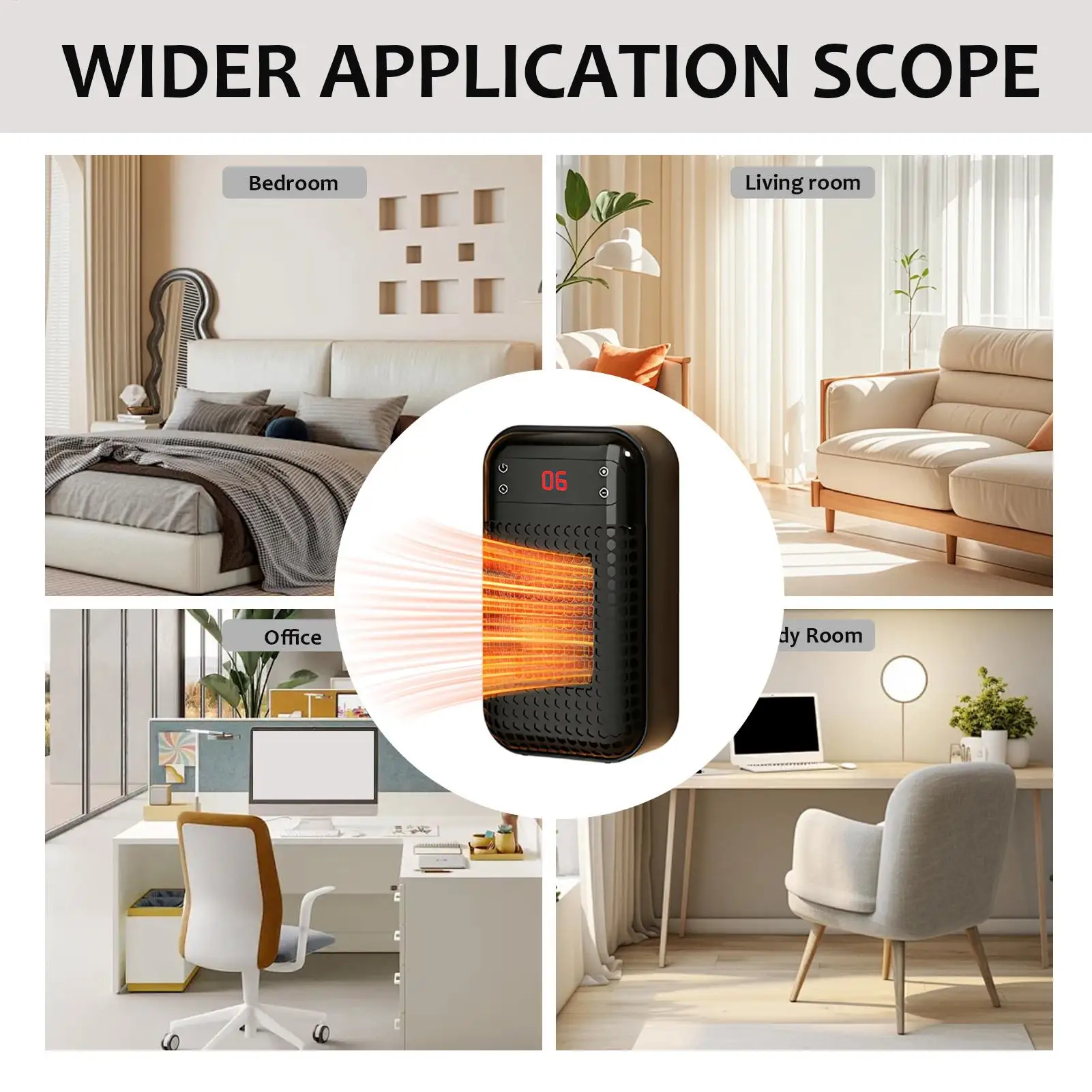 

Space Heater Wall Mount Waterproof Shower Heater Bedroom Heating Device For Bathroom Shower Room Bedroom Office Garage Home RV