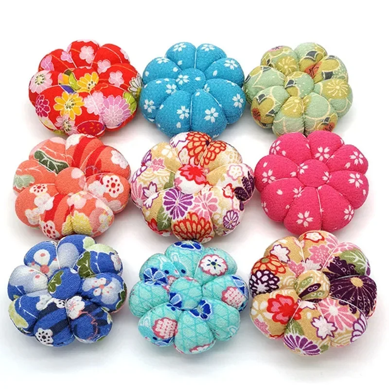 1Pc Pumpkin Shaped Needle Pin Cushion Sewing Needle Pillow DIY Tool Cross Stitch Sewing Accessories Sewing Kit