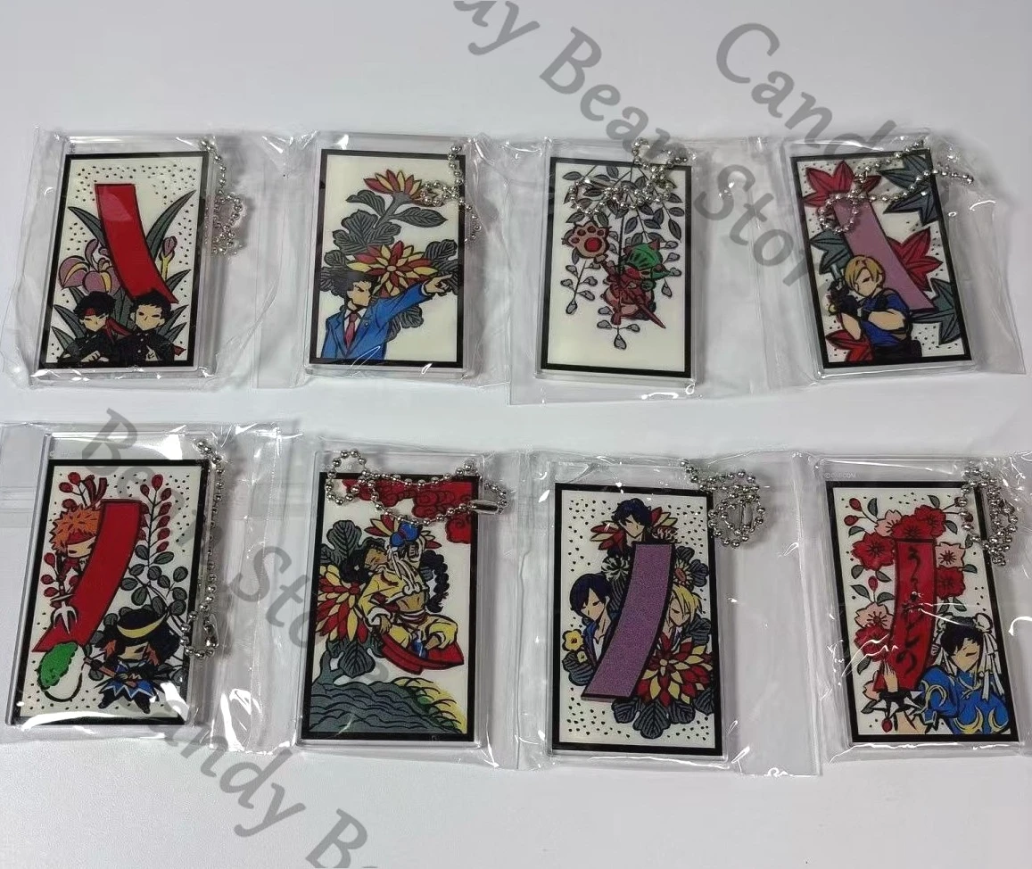 

Genuine Ace Attorney Anime Phoenix Wright Asōgi Kazuma Cosplay Hanafuda Acrylic Keychain Cartoon Keyring Pendant Adorn Xmas Gift
