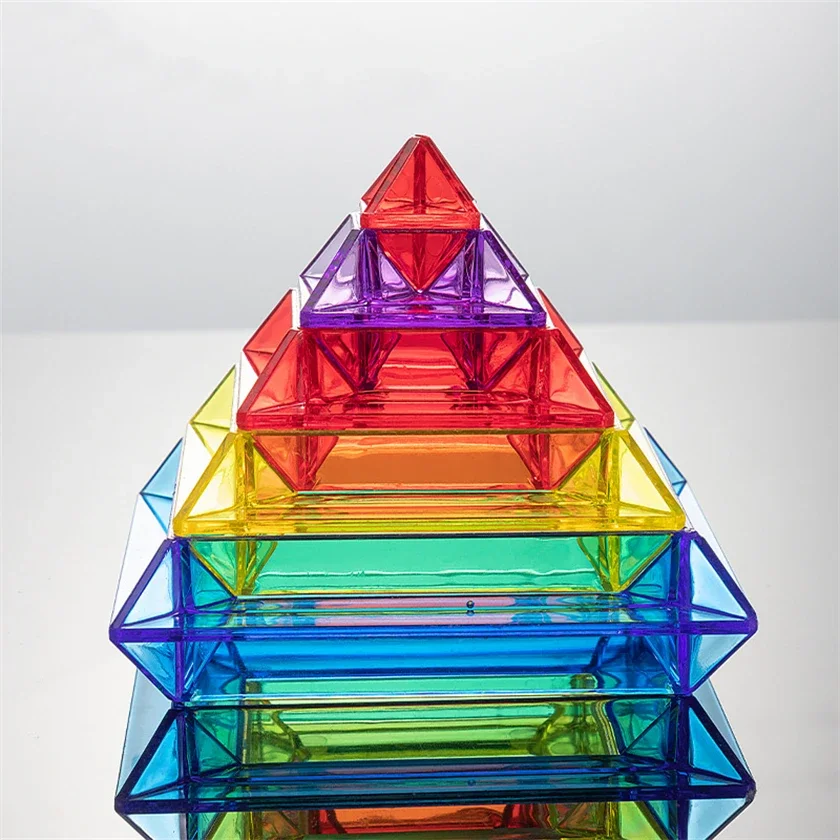 

Montessori Materials Sensory Toys Light Table Pyramid Kids Learning Toys Educational Learning Activities Children Gift D86H