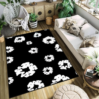 small T-Tears carpet Anti-Slip Kitchen Bedroom fashion D-Denim Handmade Tufted Rug Luxury Living Room Entrance Decoration