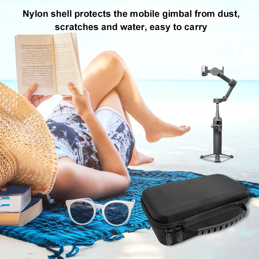 Portable Camera Travel Bag Wear Resist Shockproof Protective Hard Case Anti-Scratch Camera Storage Handbag for DJI Osmo Mobile7