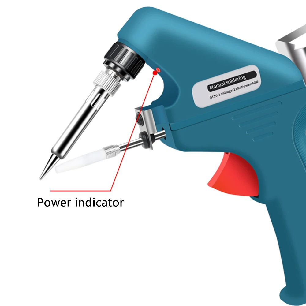 60W 480℃ Electronic Welding Torch Kit Internal Heat Helping Hand Soldering Iron Set Automatic Tin Feeding Machine Repair Tools