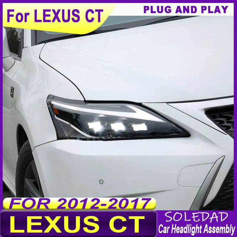 Car headlights For Lexus CT 2013 2014 2015 2016 2017 2018 2019 2020 2021 2022  Headlight LED  head Lamp Daytime Running Light