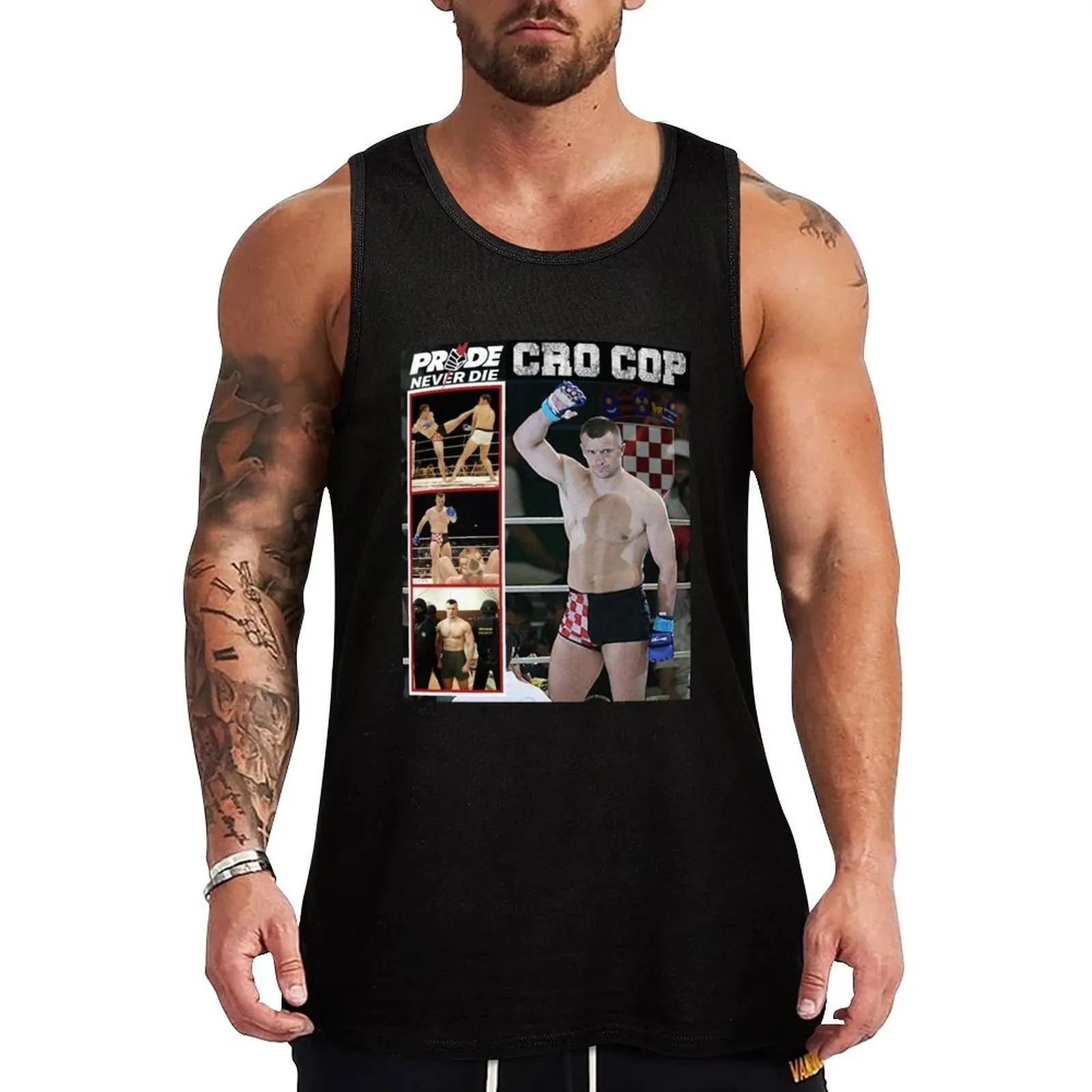 Mirco Cro Cop Pride Never Die Tank Top Beach Vacation Tank Top Casual Sleeveless Loose Top