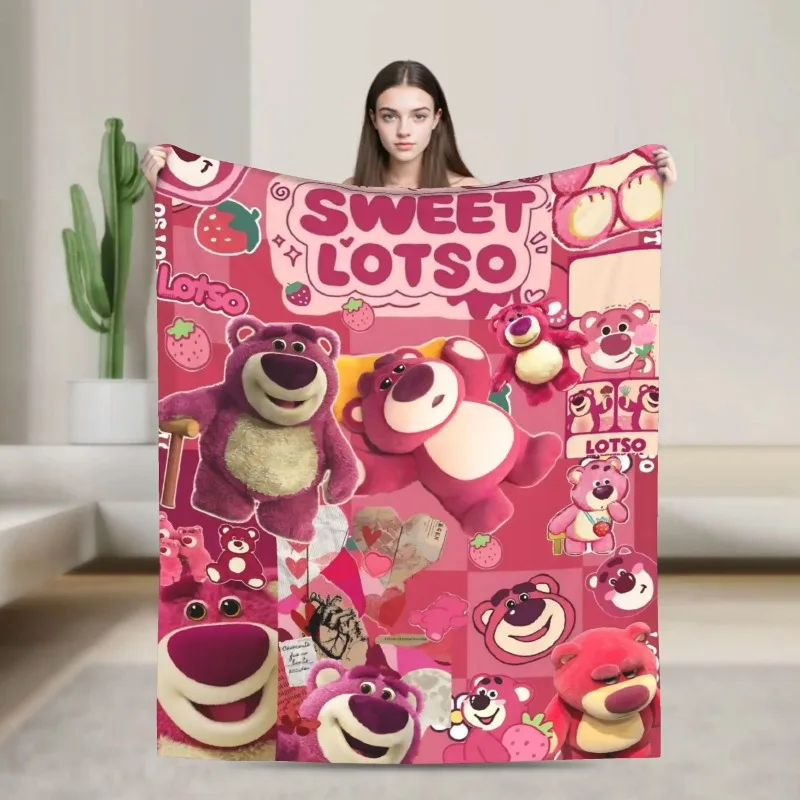 Hot Disney Cartoon Toy Story Cute Print Anime Blanket Funny Warm Throw Blankets for Bed Sofa Autumn/Winter Blanket