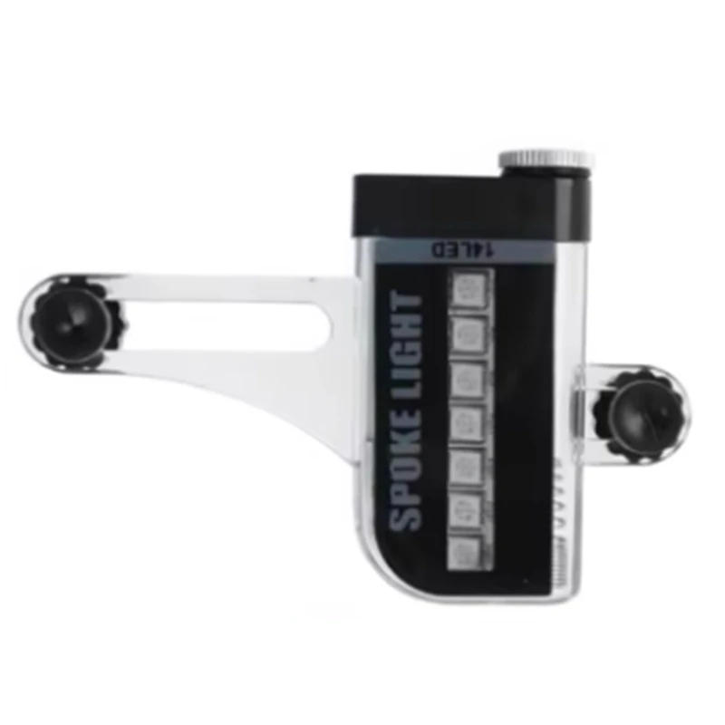 N15R-14 RGB LED Bike Wheel Spoke Light Bicycle Warning Lights Waterproof LED Neon Bike Tyre Light Bicycle Rim Decor