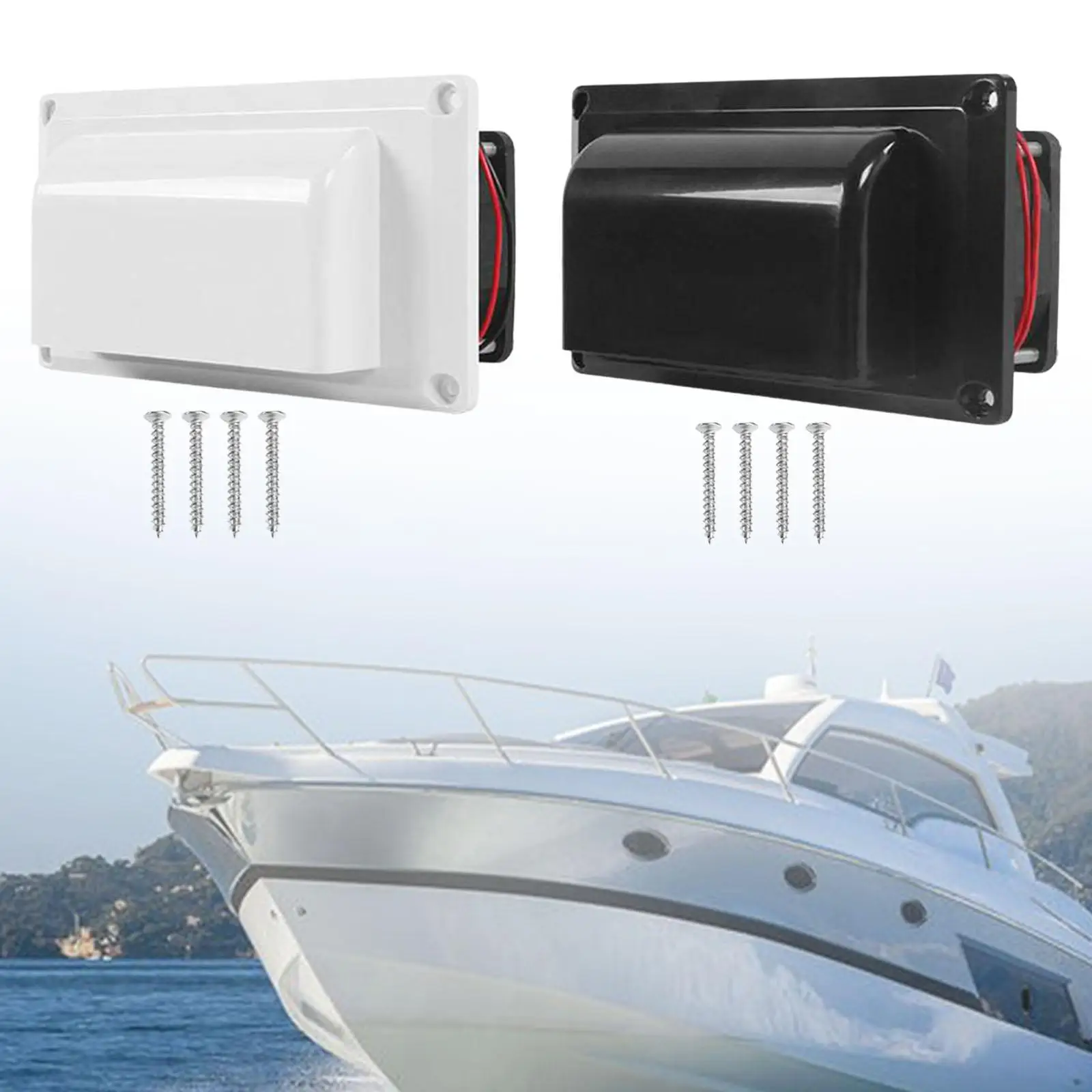 12V RV ด้านข้าง Vent พัดลมติดตั้งง่ายชุด Air Vent ระบายอากาศไอเสียพัดลมสําหรับ Campers Trailer Marine Motorhome TRIP