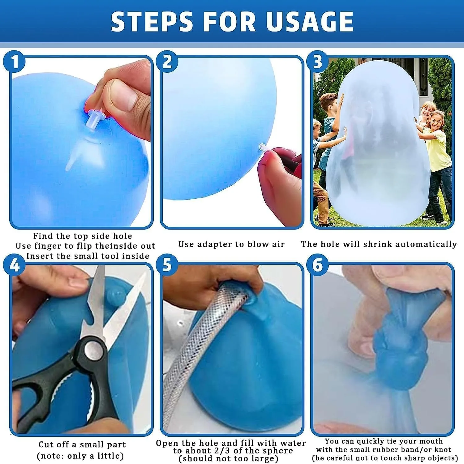 Super magische Blasenkugeln, aufblasbarer Wasserball, transparente Hüpfballons, Wasserspaß zum Spielen im Freien, Pool-Partygeschenk