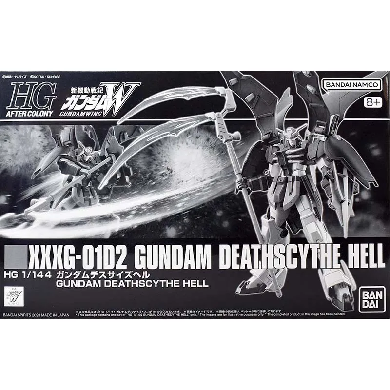 Bandai Figure Gundam Model Kits Anime Figures HG Deathscythe Hell Mobile Suit Gunpla Action Figure Toys For Boys Children's Gift