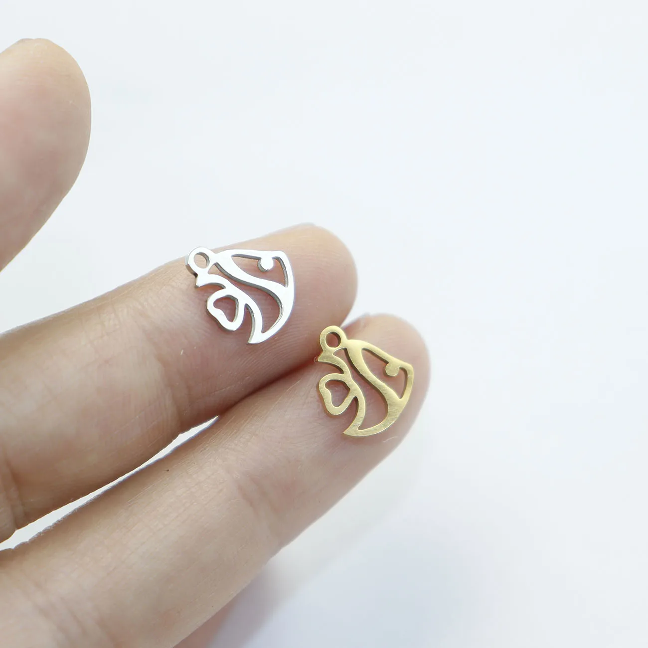 

10 шт., подвески в виде морской рыбы из нержавеющей стали, модные ювелирные изделия «сделай сам», аксессуар, ожерелье, ручное изготовление, высокое качество, вакуумное покрытие, водонепроницаемое