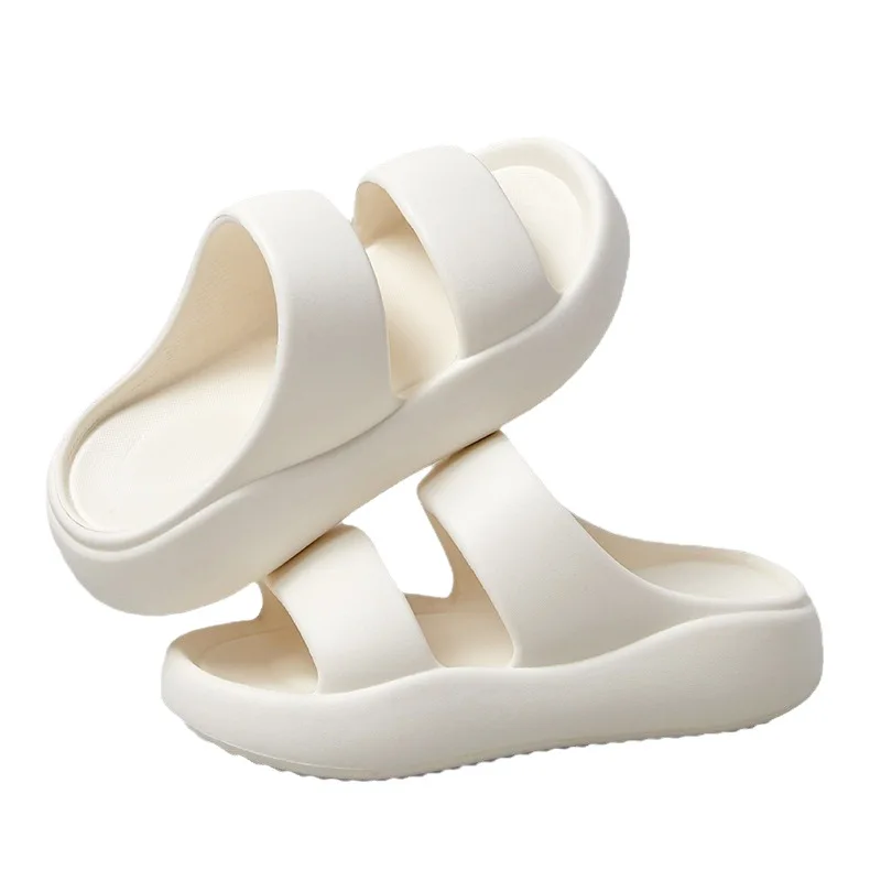 

Женские уличные летние тапочки, модные и универсальные сандалии, повседневные шлепанцы на толстой подошве, шлепанцы с одним ремешком - плав.