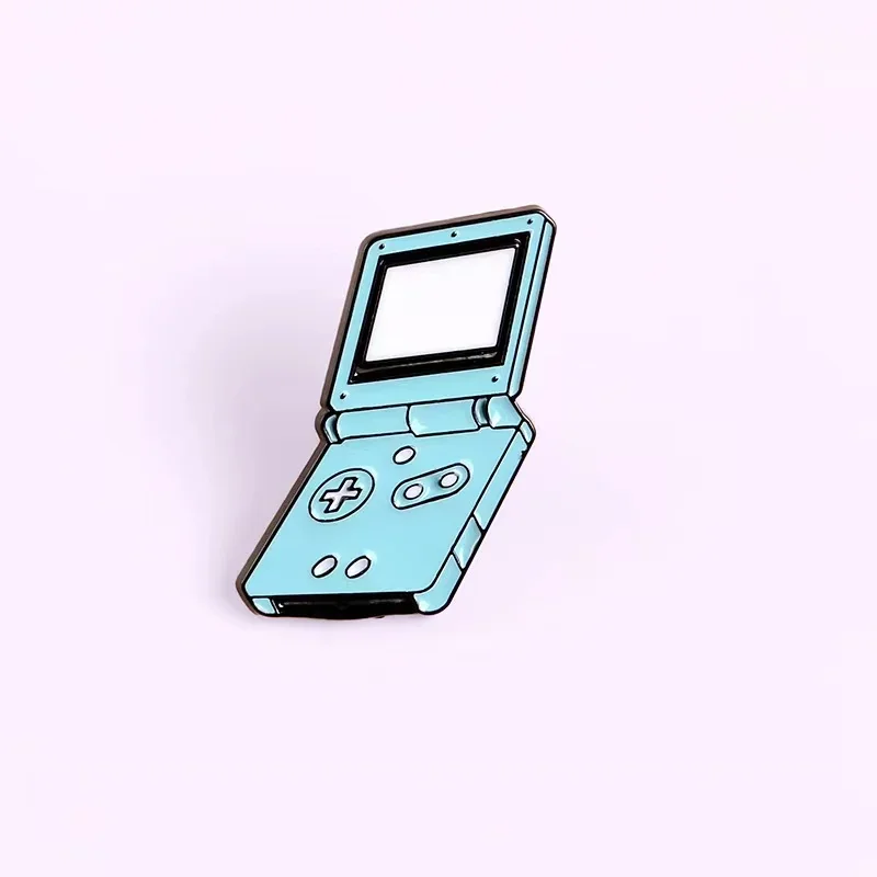 Wholesale 80s 90s Retro Handheld Game Player Arcade Game Machine Gamepad Lapel Enamel Pin for Backpack Badge Gifts for Friends