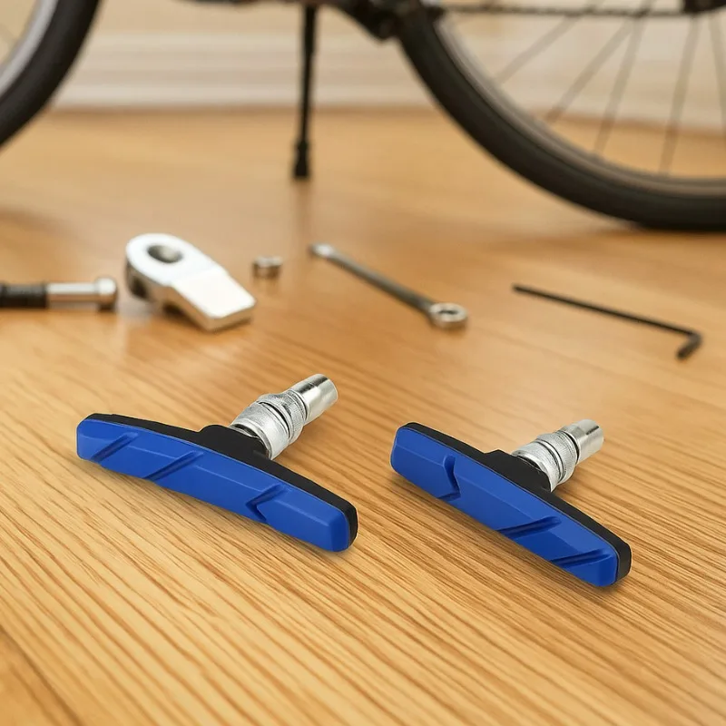 

1/2/4 пары бесшумных тормозных колодок для шоссейного велосипеда MTB, велосипедные V-образные тормозные держатели, колодки для обуви, резиновые блоки, прочные аксессуары для велоспорта