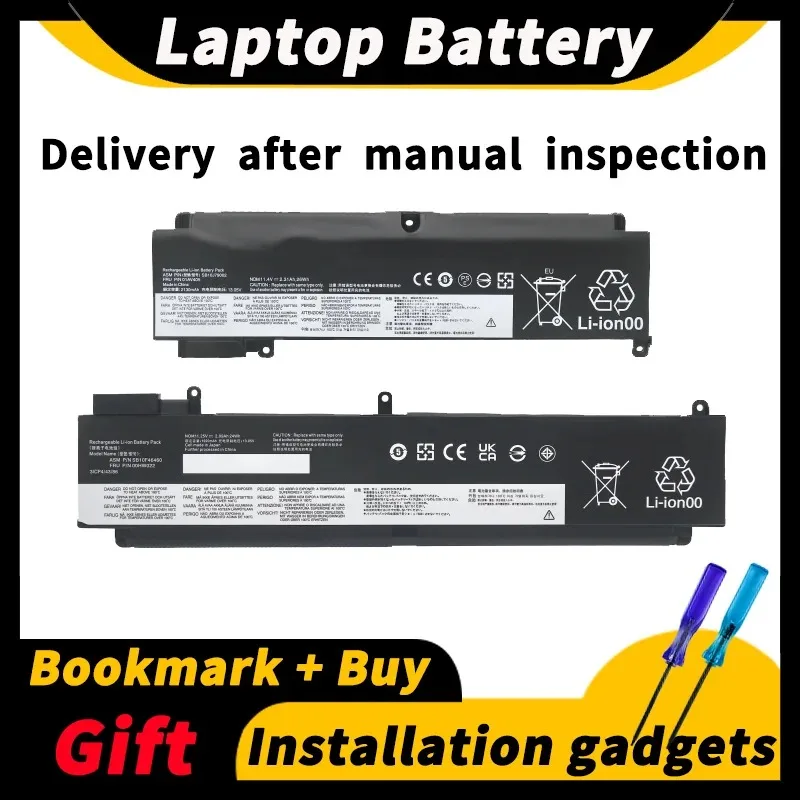 Laptop Battery for Lenovo ThinkPad T460S/t470S 01AV405 00HW024 00HW022 SB10J79002 SB10F46460 11.4V/11.52V 26wh/24wh