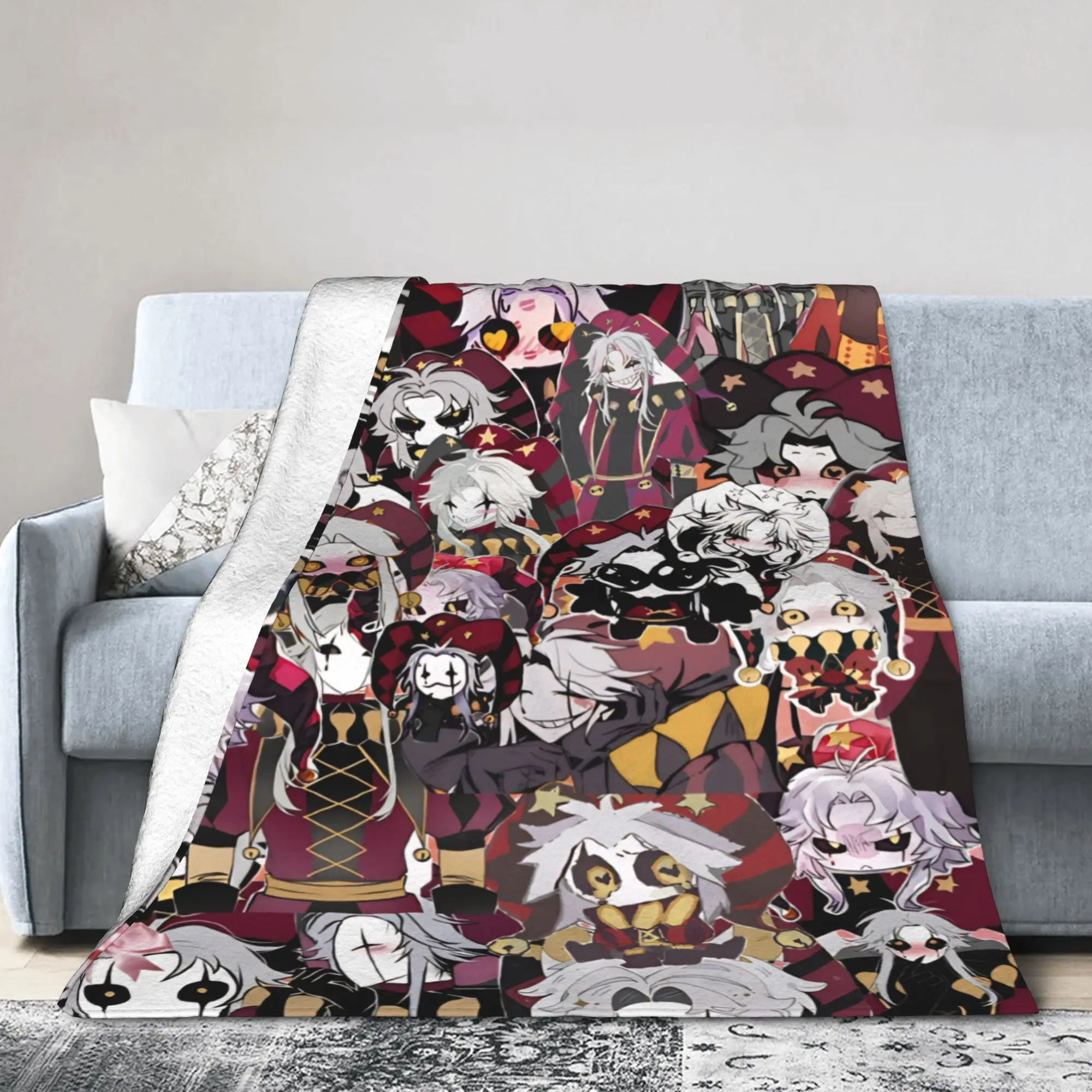 Comfortable Pierrots The Freak Circus Blanket Merch Bedding Decorative  Blanket Throw Lightweight Thin Fleece for Travel
