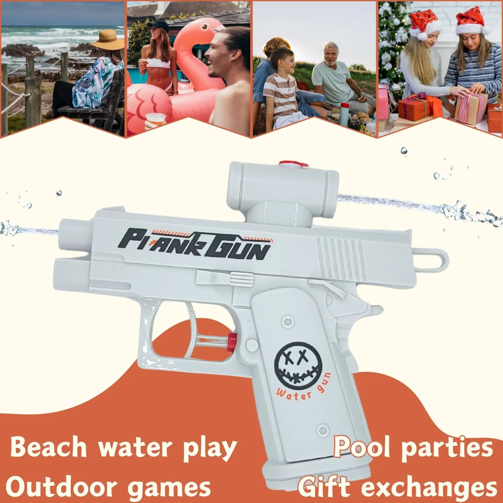 Tweerichtingsversie Waterpistool Prank Waterpistool Stress Grappig speelgoed voor waterfeesten, zomerentertainment, reisbijeenkomsten