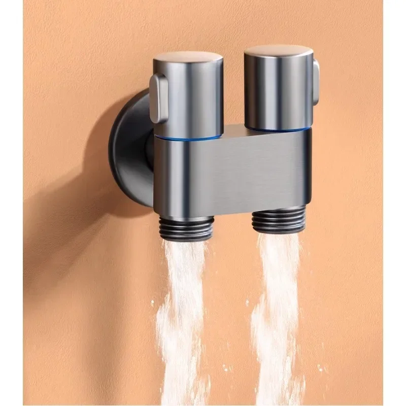 Ensemble de pulvérisateur de bidet de toilette, pulvérisateur d'eau, douchette à double sortie, vanne d'angle, accessoires de toilette, déterminer