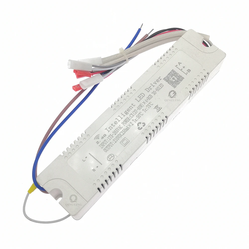 1pcs 37-60Wx4 + RGB 30-60LED 2.4G LED Driver Remote+APP Control Transformer For Dual Color and RGB Fexible Strip Chandelier DIY