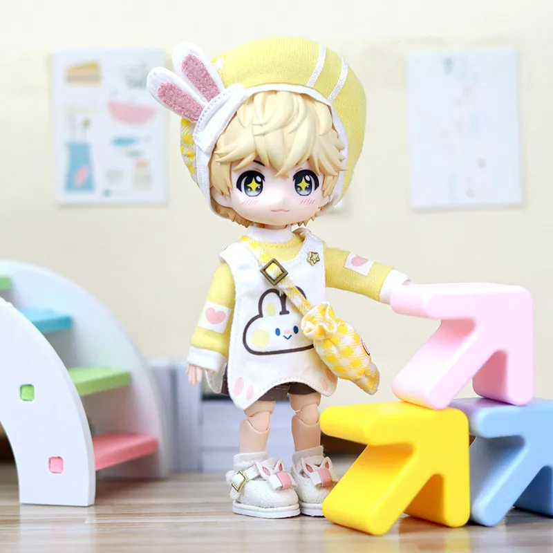 OB11 Doll Clothing Collection Multiple Doll Clothing Sets Collection Autumn Outing Bear Set Casual Shorts Cute Shirt 12 Points B