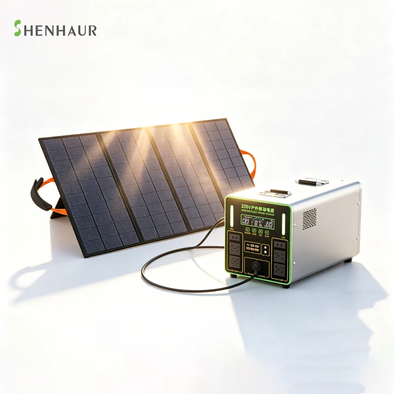 SH-1265 5500W 9KWh Lithium Ion Portable Power Station 220V Solar Panel Generator Emergency Backup Home Use Outdoor