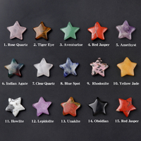 5pcs Natural Crystal Ornaments Five-pointed Star Amethyst Quartz Star Mineral Specimen Gemstone Agate Fish Tank Home Decor
