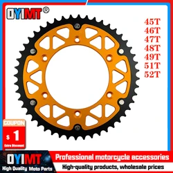 45T - 52T Motorcycle Rear Sprocket For SUZUKI RMZ250 DR250 DR350 DRZ250 DRZ400 RMX250 RMX450 RMZ450 DR350SE DR-Z 400 SM RMX 250
