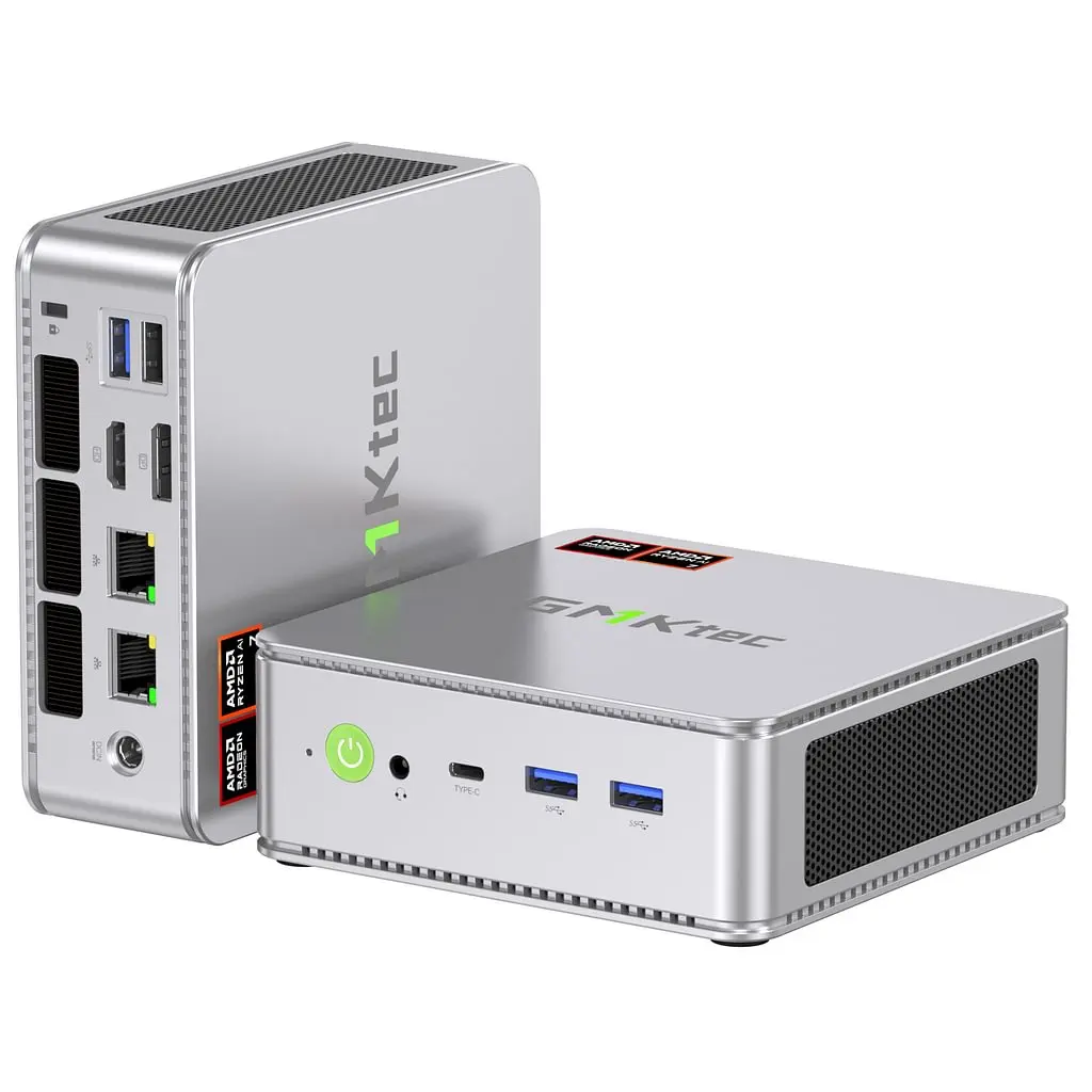 GMKtec NucBox K8 AMD Ryzen 7 8845HS DDR5 0+0/16GB RAM 1TB Mini PC PCIe3.0/4.0 Window 11 Pro WiFi 6E Mini Desktop Computer USB4.0