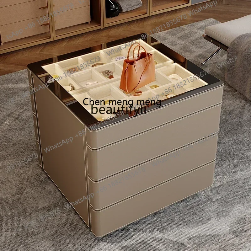 

32Light роскошный гардеробный шкаф среднего размера, бытовой многофункциональный стеклянный шкаф для хранения ювелирных изделий, шкафчик