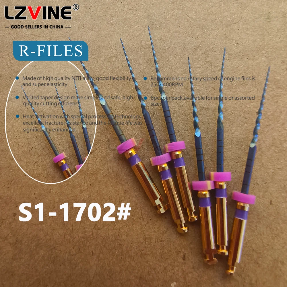 Dental SX-F3 25mm Heat Activated Canal Root Niti File Pro-0.4Taper Blue/Silver/Rainbow Flexible Endo Rotary Dentistry Endodontic