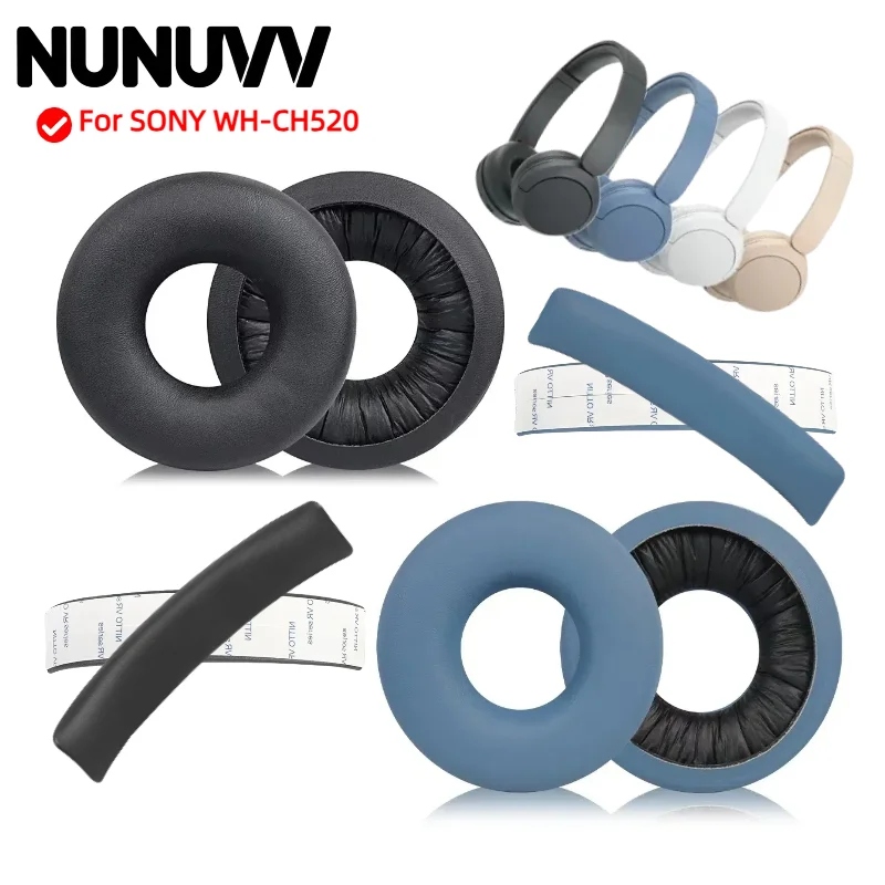 

Replacement Earpads Cushion For SONY WH-CH520 Headphones Memory Sponge Sleeves Cover Case Repair Parts
