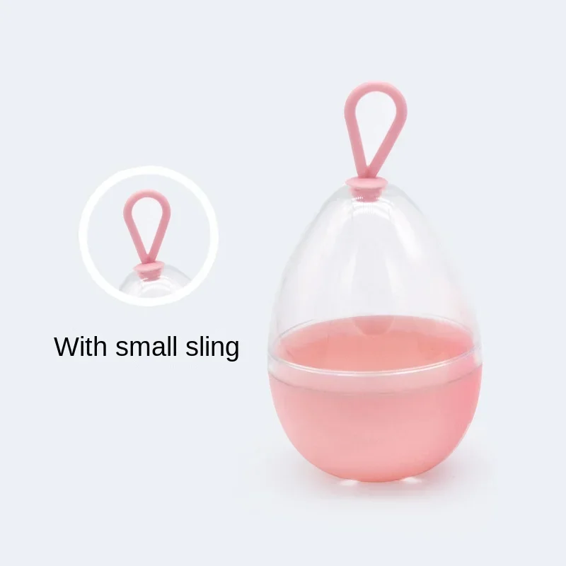 Empty Transparent Puffs Drying Box Storage Case Portable Sponge Stand Cosmetic Egg Shaped Rack Makeup Blender Puff Holder