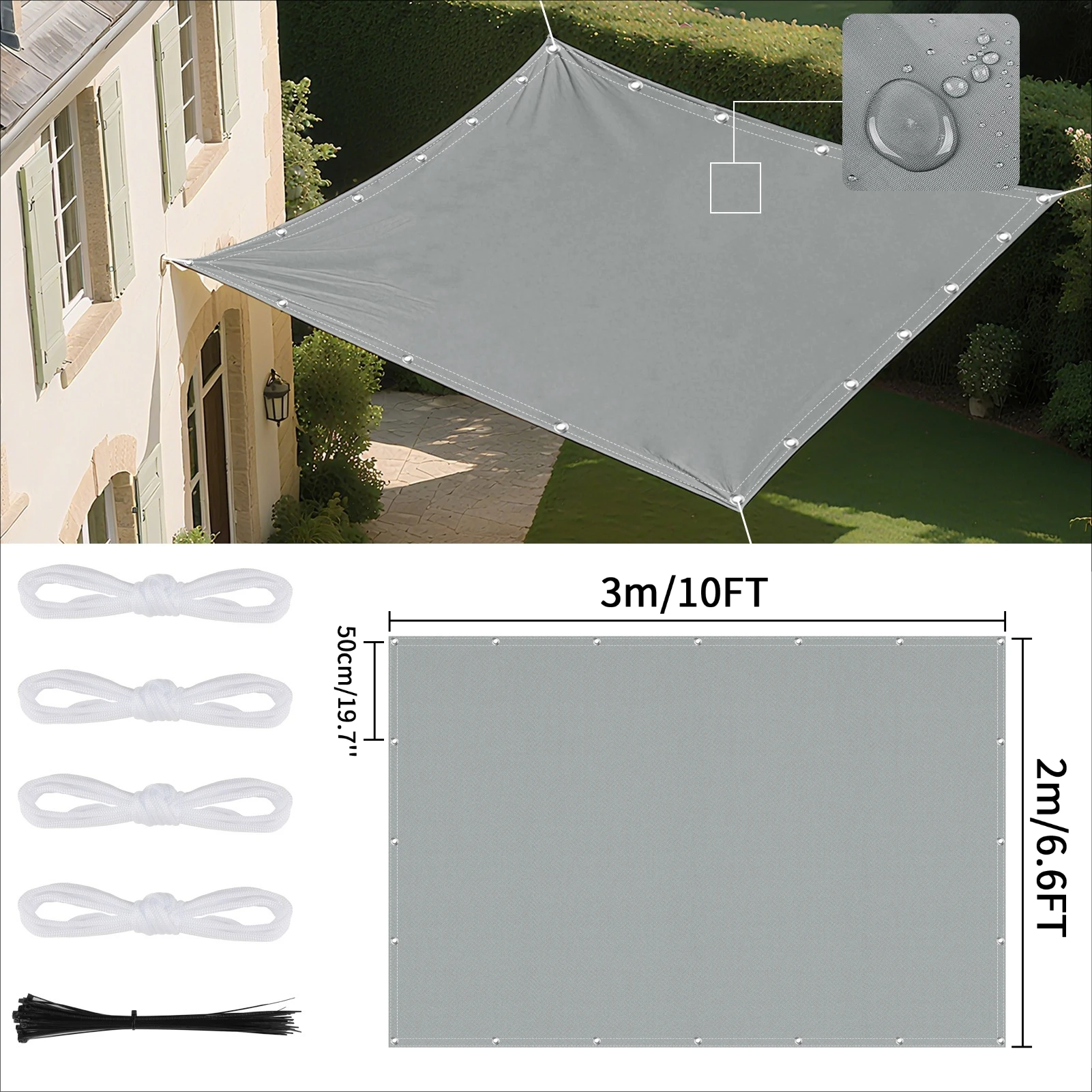 Light Grey 2x3M