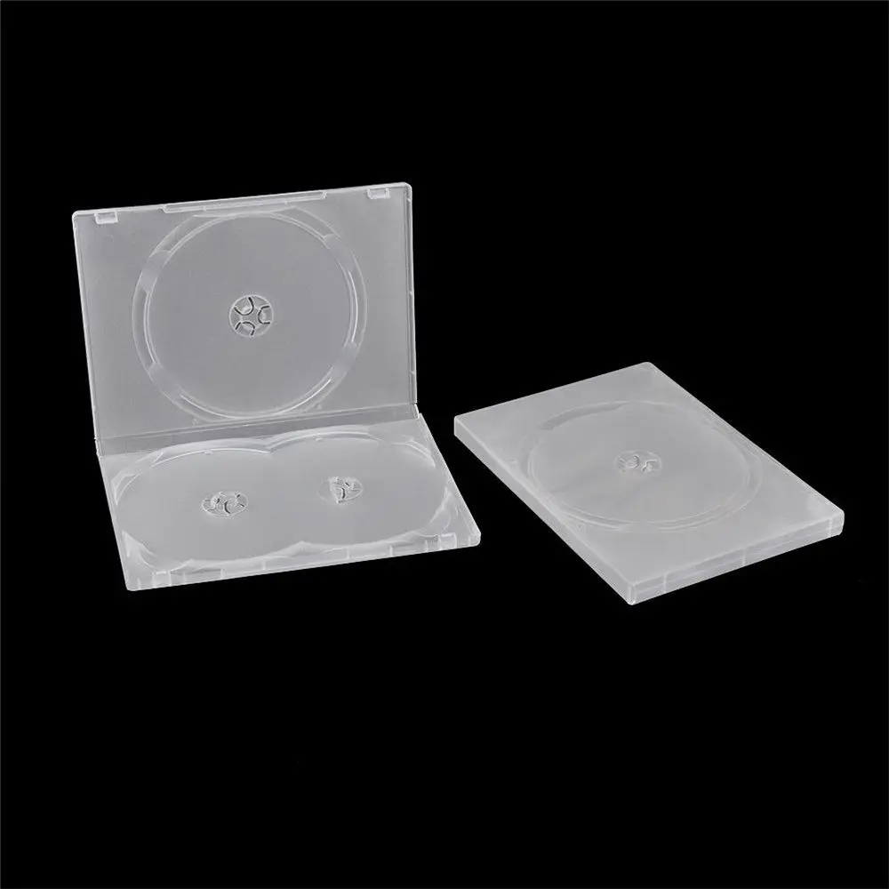 Plastic Durable Cover for  3 Disc Storage Movie Box CD Bags DVD Case Disc Holders