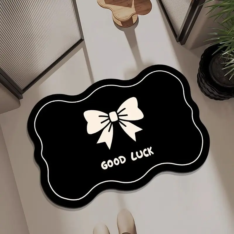 

Bathroom absorbent anti slip floor mat, diatomaceous earth household carpet, simple bathroom and toilet universal floor mat