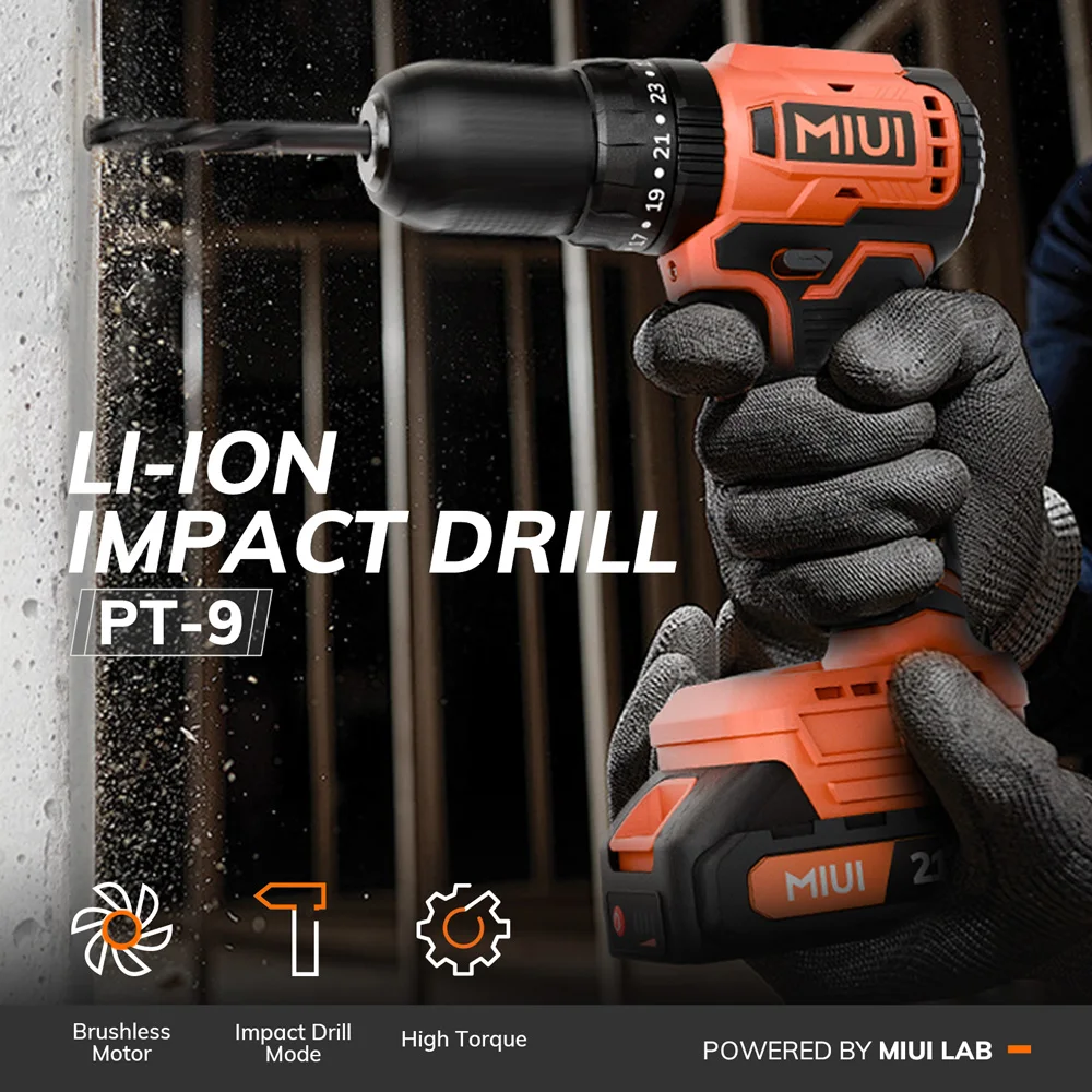 مثقاب كهربائي لاسلكي بدون فرش شنيور يعمل بالبطارية 21 فولت مثقاب يدوي لاسلكي صغير قابل لإعادة الشحن بطارية ليثيوم أيون أدوات كهربائية 13 مللي متر