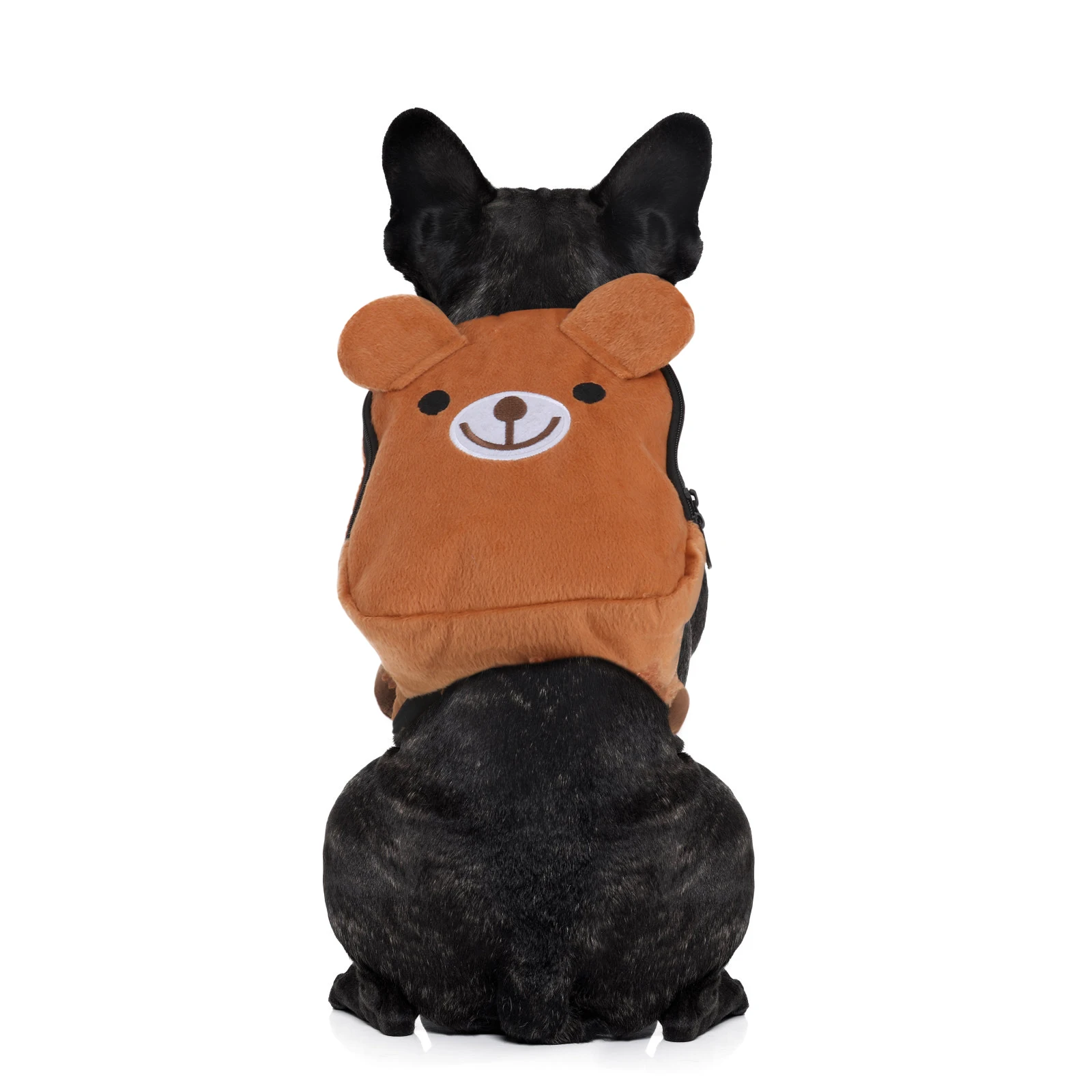 

Small Pet Backpack Multifunction Dog Harness for to Wear Brown Puppy Shoulder Bag