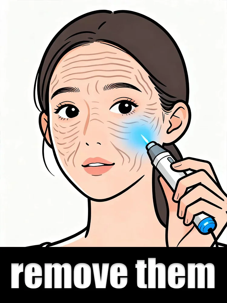 

Blue light pen to smooth out your facial contours in seven days