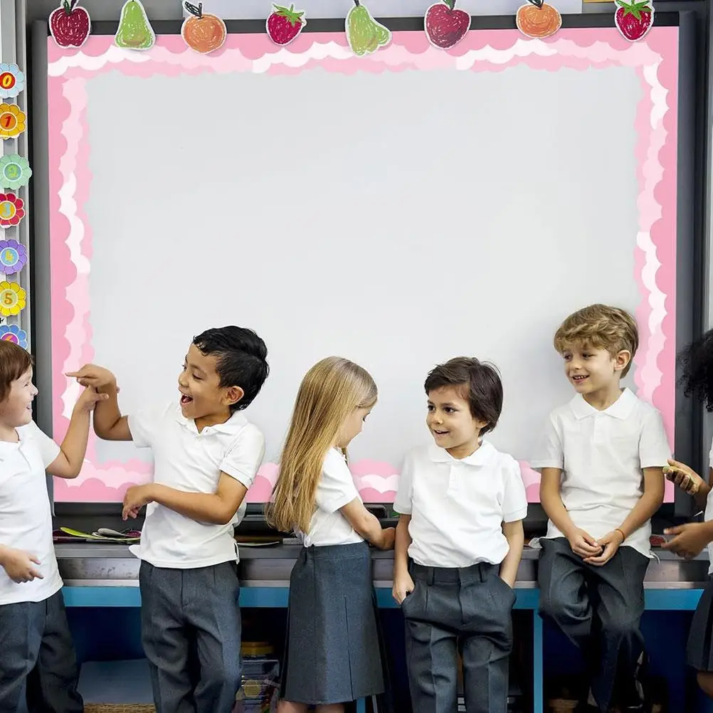 

5m Small Cloud Border Sticker Office Decal Coated Paper Stickers Shape Board Decorations