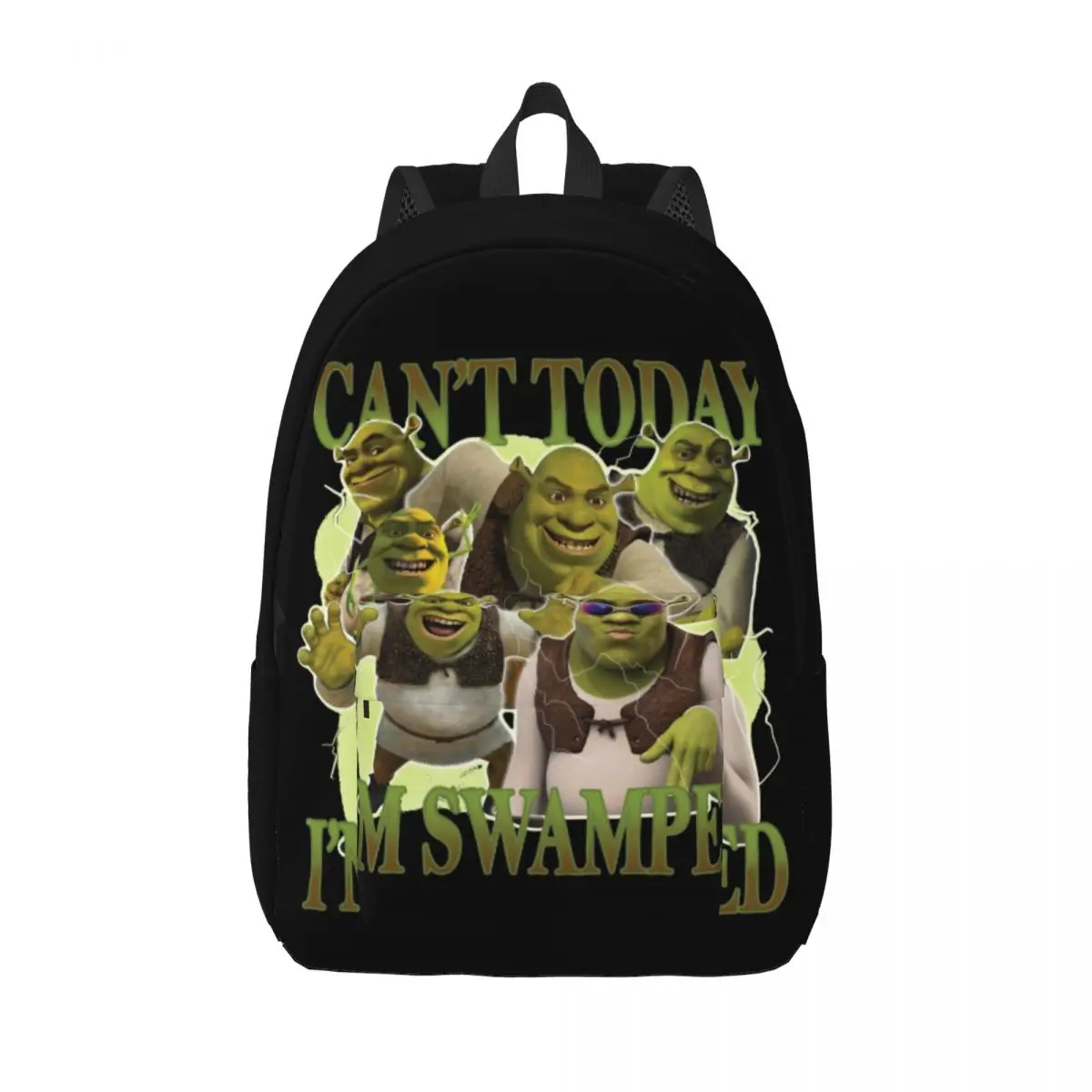 

Can't Today I'm Swamped Funny Shreks Sassy Backpack for Men Women Student Hiking Travel Daypack Bootleg College Shoulder Bag