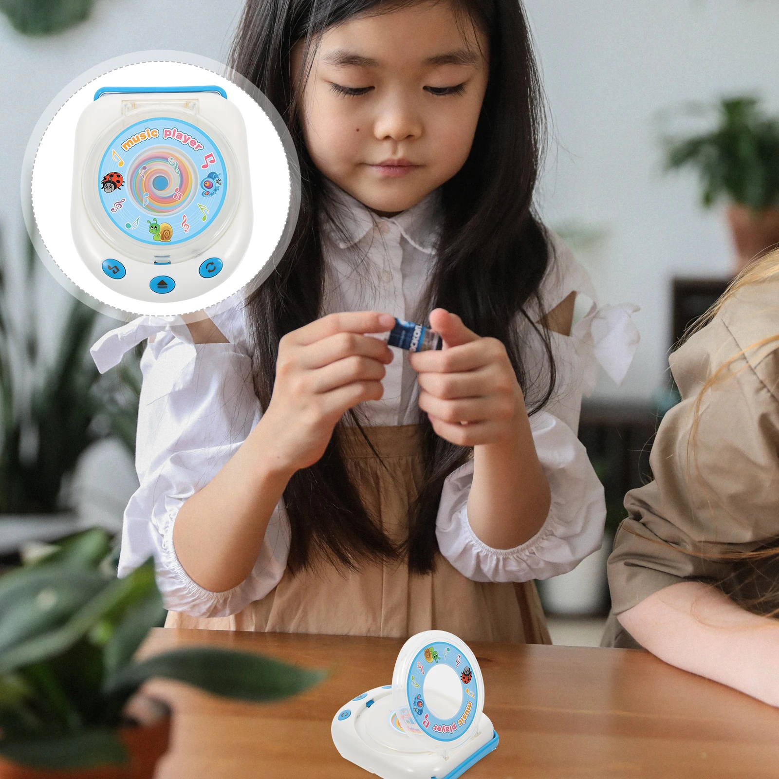 1pc lettore di CD musicale luminoso gioco educativo creativo plastica per bambini elettrodomestico regalo di apprendimento interattivo per