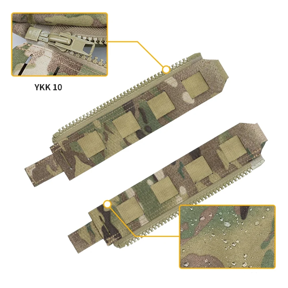 1 Paar FCSK Outdoor-Weste MOLLE Rückseite Reißverschluss-Adapter-Anschluss Reißverschluss-Zubehör-Set