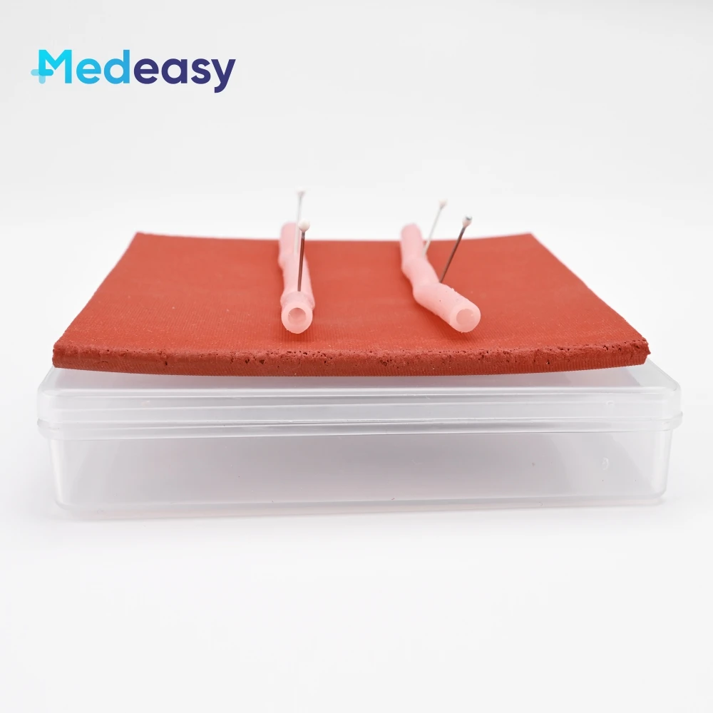 2 Pieces Vascular Anastomosis Practice Silicone Soft Blood Vessel Suture Training Model