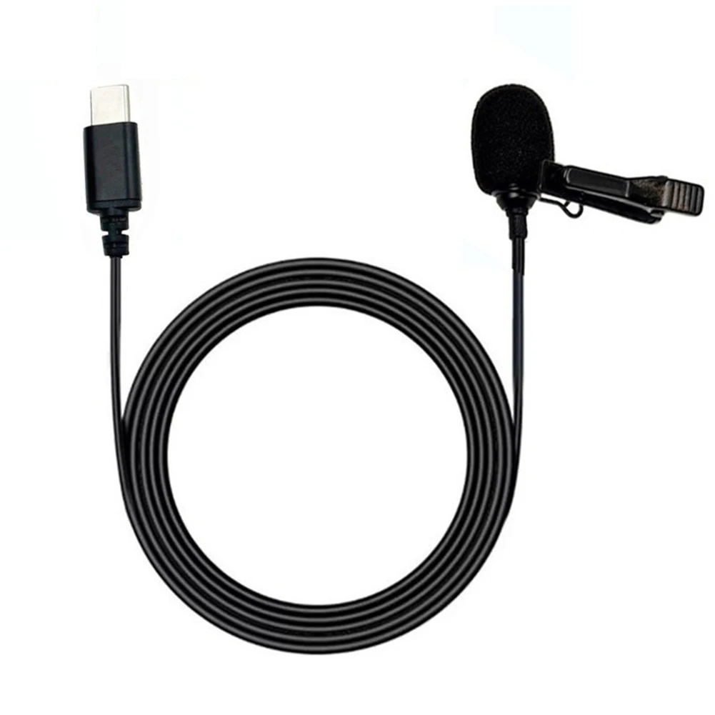 

Lavalier Clip-on Recording Microphone For Insta For JBL For Type-C Lavalier Recording Mic For Lecture Speech Loudspeaker Mic