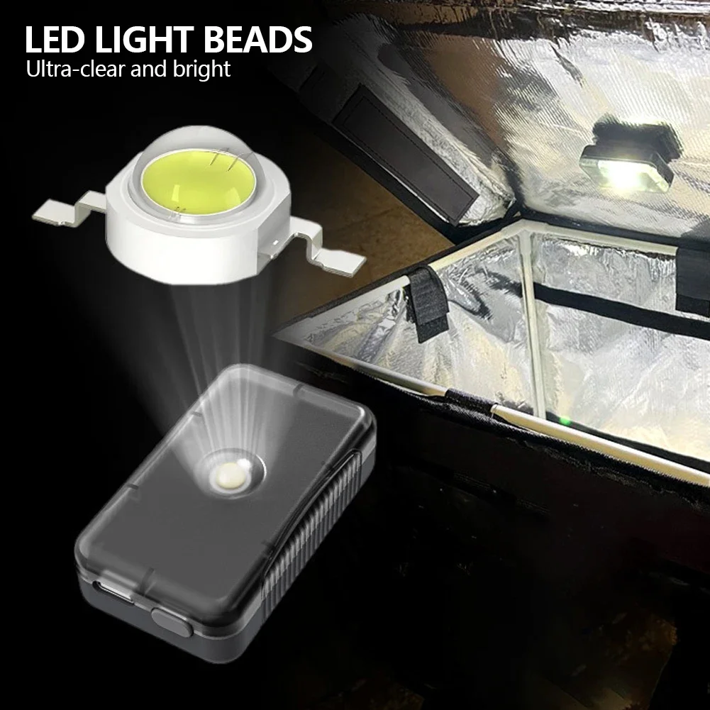 Motorcycle Box Automatic Sensor Light Rechargeable LED Tail Box Anti Collision Lamp for Outdoor Fishing Camping Night Light