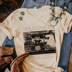 Radiohead top women streetwear t-shirts girl harajuku graphic clothing