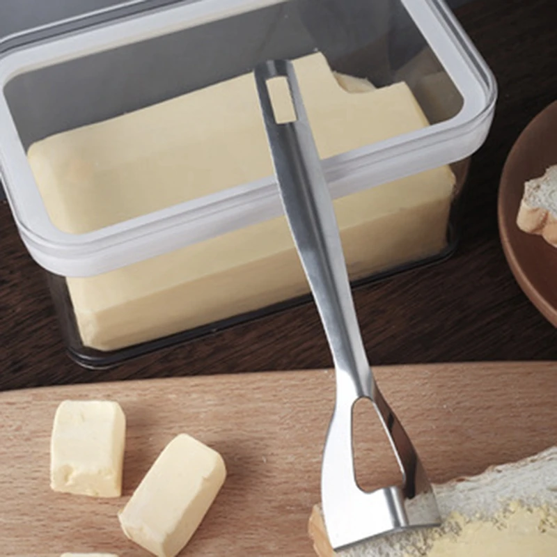 Butter Sealed Box Cutting Set Transparent Capacity Low Temperature Resistant Refrigerator Storage Cheese Box