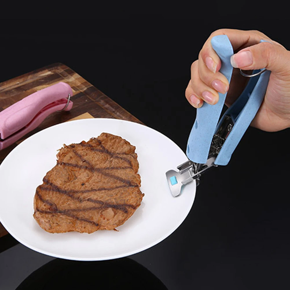 

2Pcs Anti-Hot Dish Clamp Heat Resistant Kitchen Plate Clip Pot Pan Gripper Safe Bowl Tongs Microwave Oven Tool