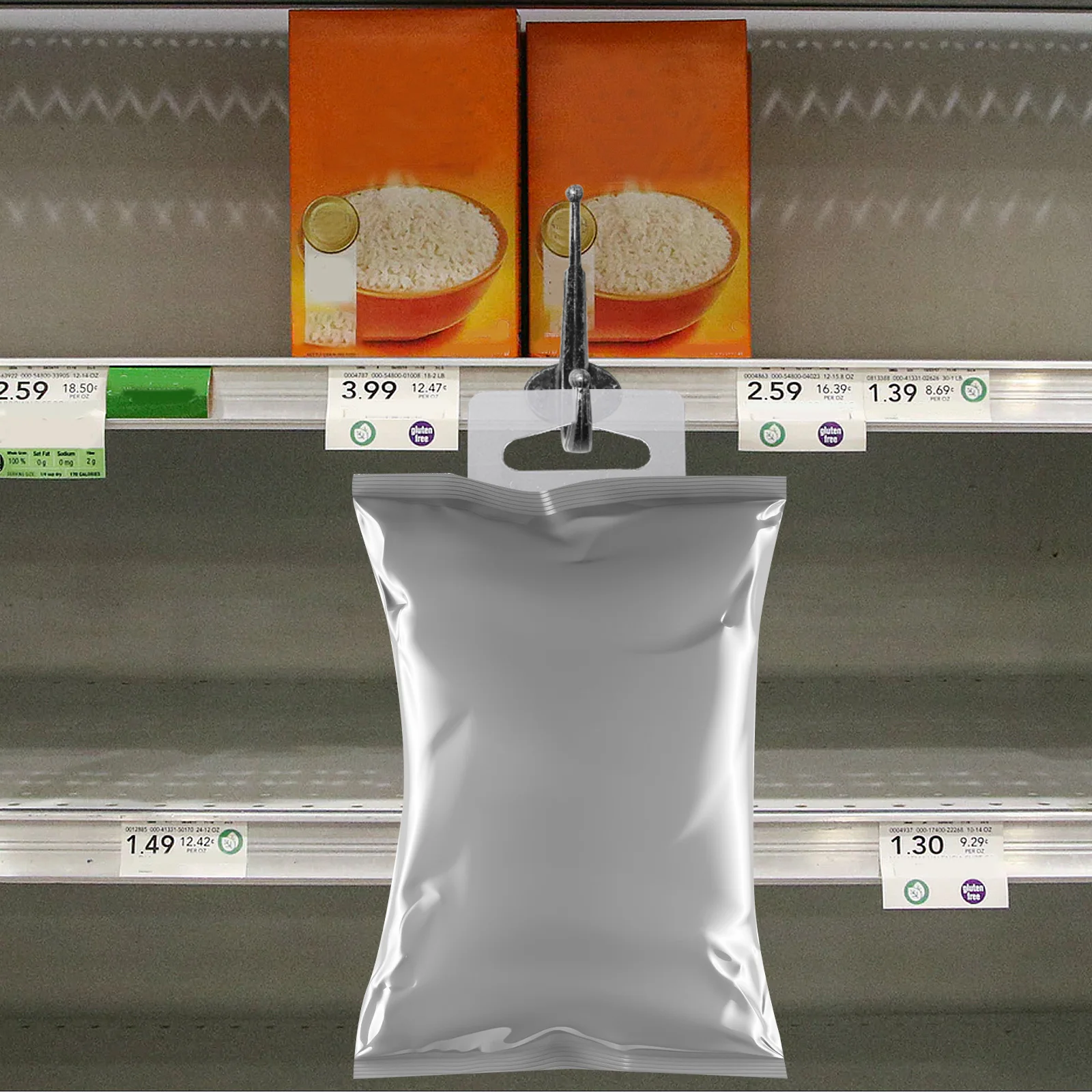 Pestañas colgantes de plástico transparente, pestañas de exhibición adhesivas para tienda minorista, mercancías, colgador de etiquetas adhesivas de alta resistencia, 200 Uds.